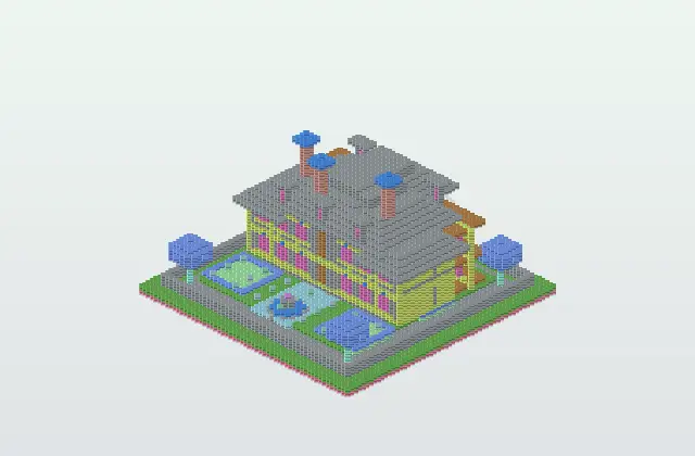 Belgian Limestone Manor Villa Public Variant preview
