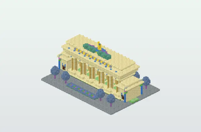 Brandenburg Gate Minecraft Schematic preview