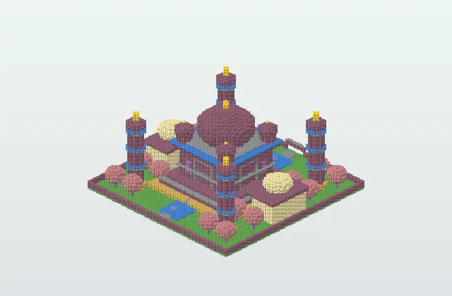 Compact Taj Mahal Minecraft Schematic preview