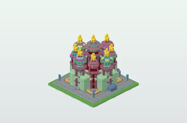 Public St Basil's Cathedral Minecraft Schematic preview
