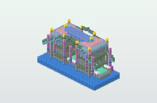 Tiny Tower Bridge London Minecraft Schematic preview