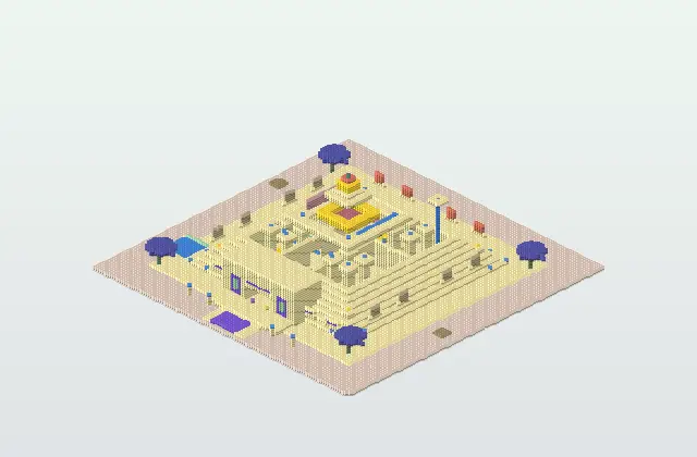 Ultimate Desert Pyramid Temple Survival Base preview