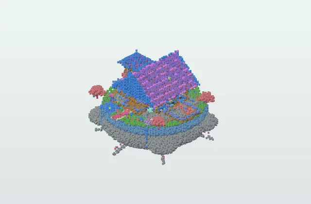 Ultimate Skyblock Island Starter House Survival Base preview